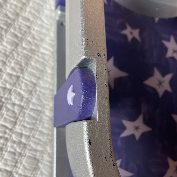 American Girl/Bitty Baby Toboggan, Silver/Purple Sled for 2, Retired - Picture 6 of 8